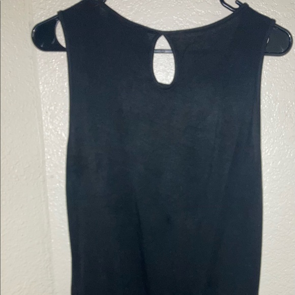 Shiela Rose Tank Top Shirt Black Small Stretchy - Picture 3 of 3